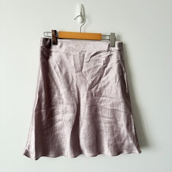 Aritzia Babaton Slip Mini Skirt Munroe Mauve Size 10 - Picture 3 of 8